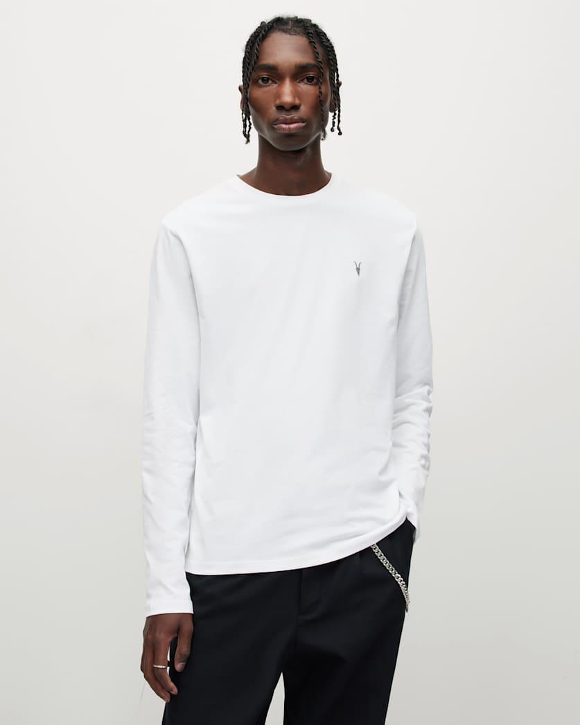 Brace Brushed Cotton Long Sleeve T-Shirt by ALLSAINTS