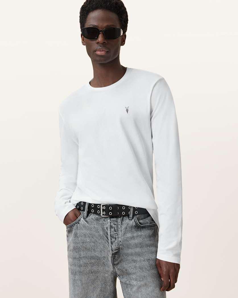 Brace Brushed Cotton Long Sleeve T-Shirt by ALLSAINTS