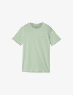Brace logo-embroidered cotton-jersey T-shirt by ALLSAINTS