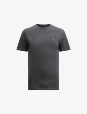 Brace logo-embroidered cotton-jersey T-shirt by ALLSAINTS