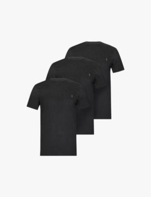 Brace logo-embroidered pack of three cotton-jersey T-shirts by ALLSAINTS