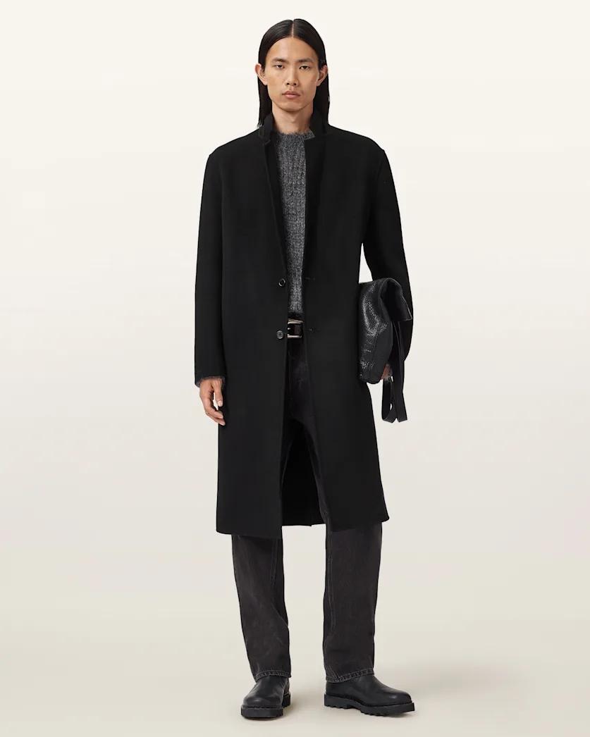 Brax Relaxed Fit Wool Coat by ALLSAINTS