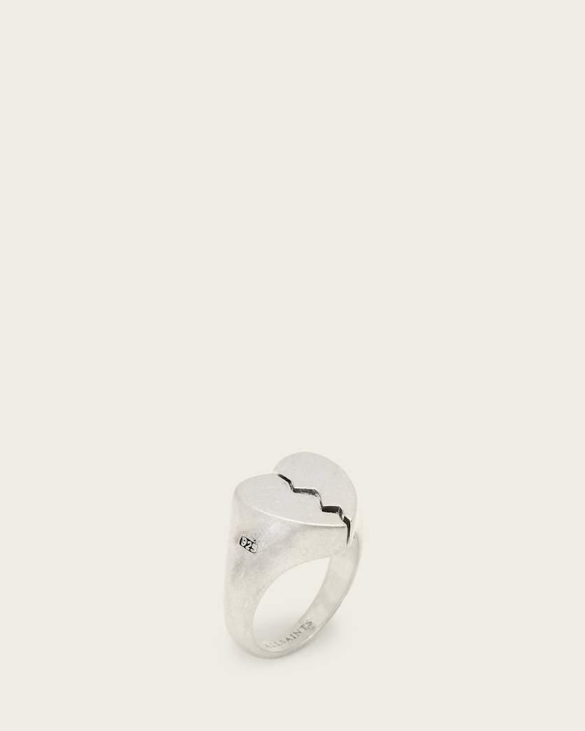 Broken Heart Sterling Silver Ring by ALLSAINTS