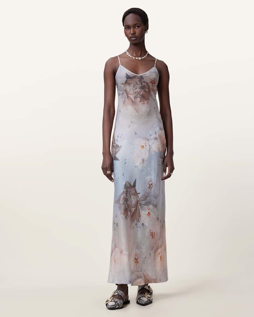 Bryony Maxi Slip Dress by ALLSAINTS