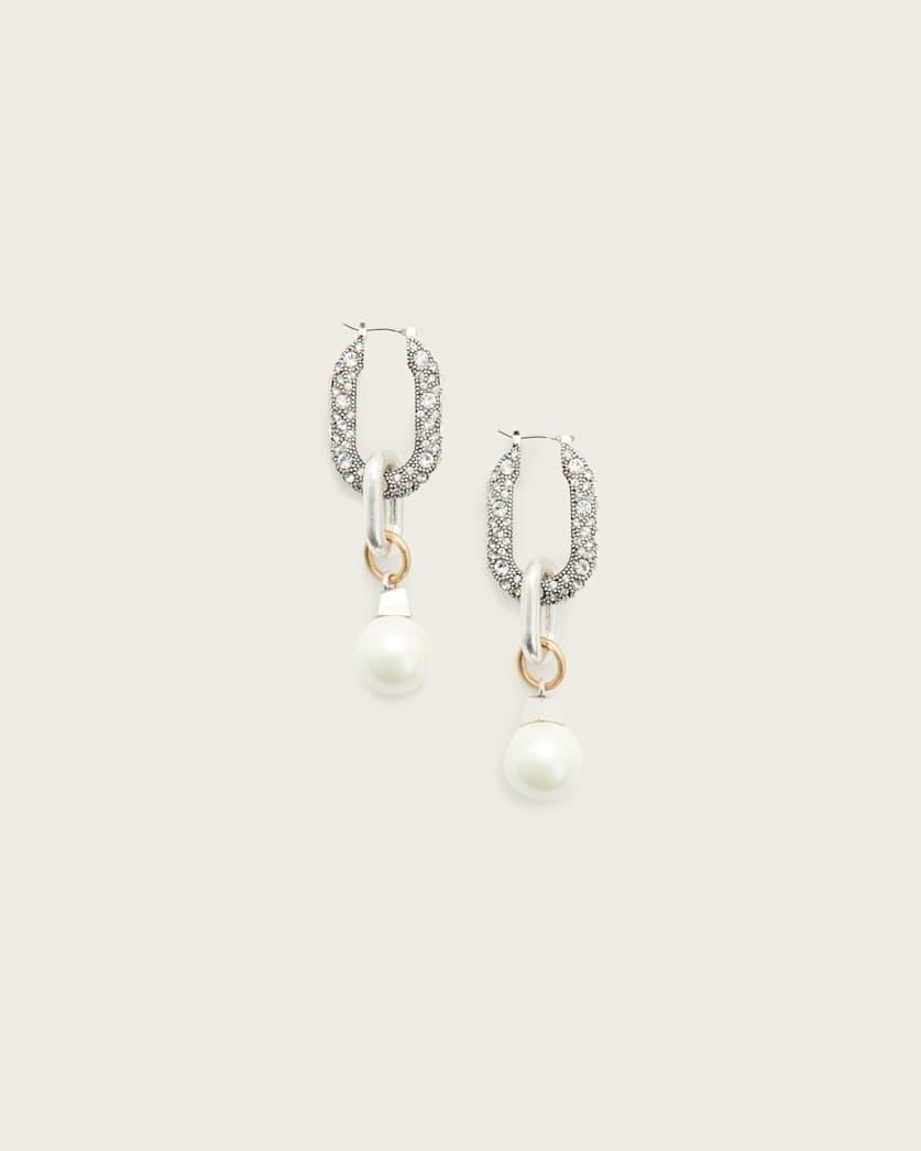 Cadence Two Tone Link Earrings by ALLSAINTS