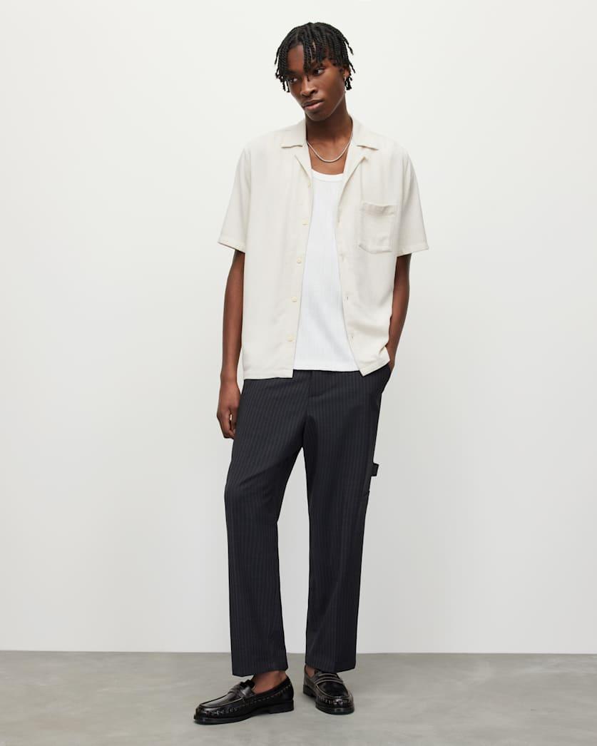Cairo Pinstriped Straight Trousers by ALLSAINTS