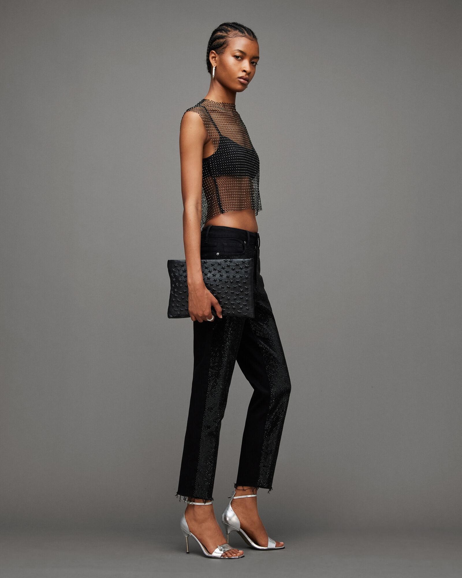 Calytrix Sparkle Fish Net Top by ALLSAINTS