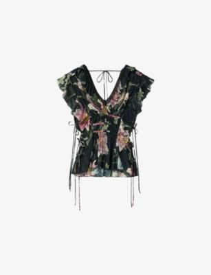 Canto Floral-Print Modal Top by ALLSAINTS