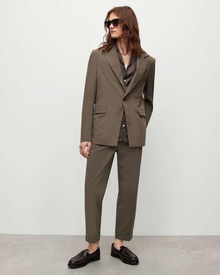 Capella Mid-Rise Cropped Taper Trousers by ALLSAINTS