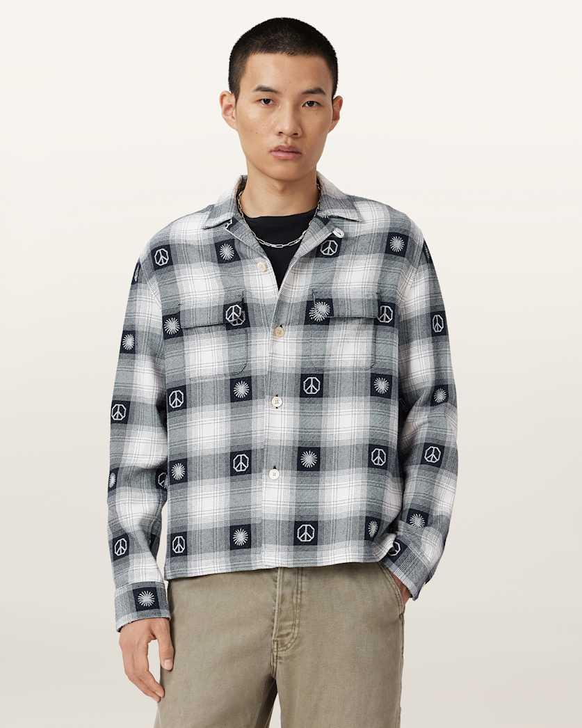 Castor Long Sleeve Check Shirt by ALLSAINTS