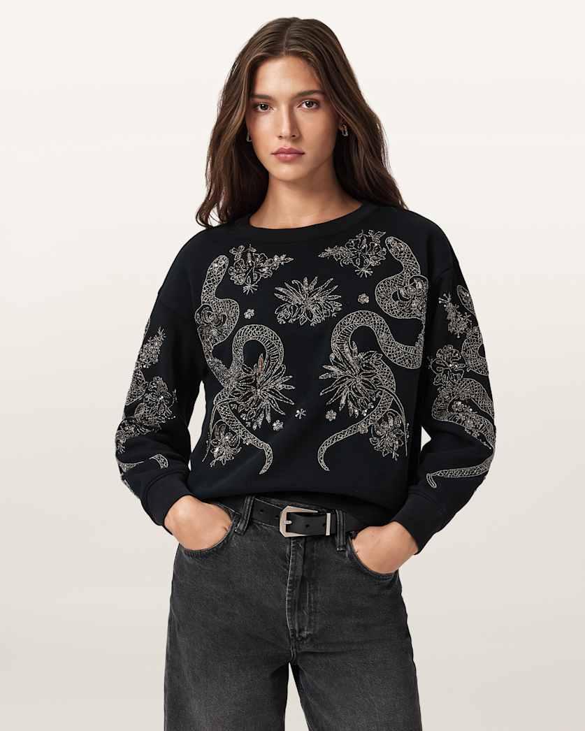 Cecile Embellished Pippa Sweatshirt by ALLSAINTS