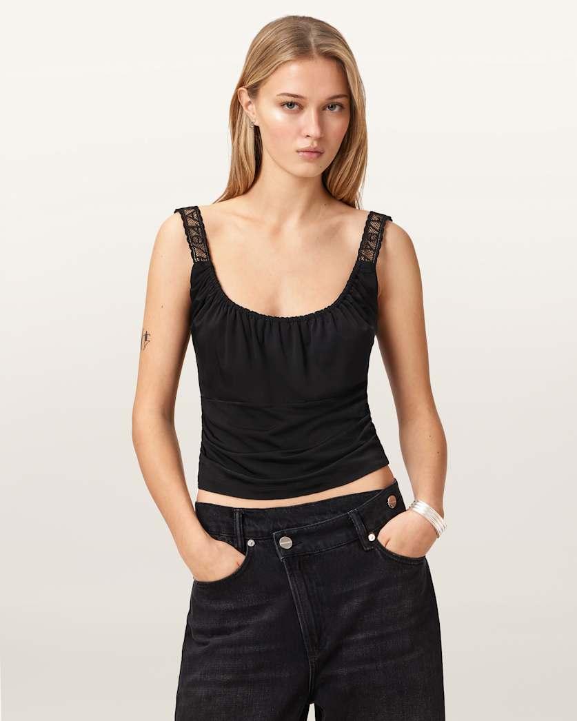 Celena Slim Fit Scoop Neck Top by ALLSAINTS