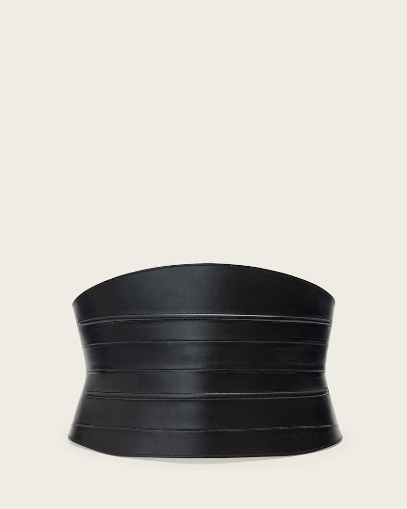 Ceri Wide Leather Belt by ALLSAINTS