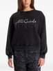 Chains Pippa sequin-embellished logo-print sweater by ALLSAINTS Chains Pippa sequin-embellished logo-print sweater by ALLSAINTS