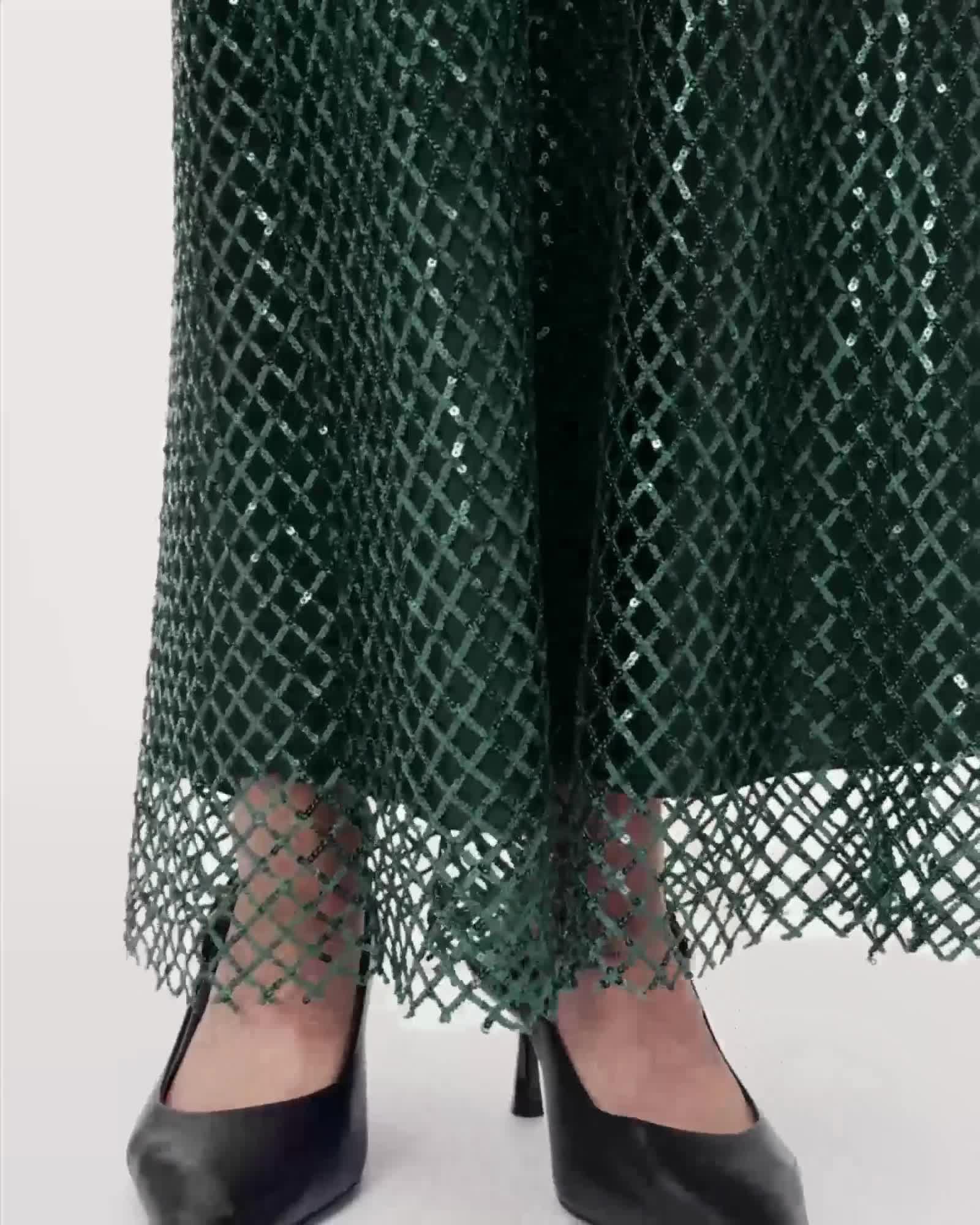 Chantelle Sequin Midi Slip Dress by ALLSAINTS