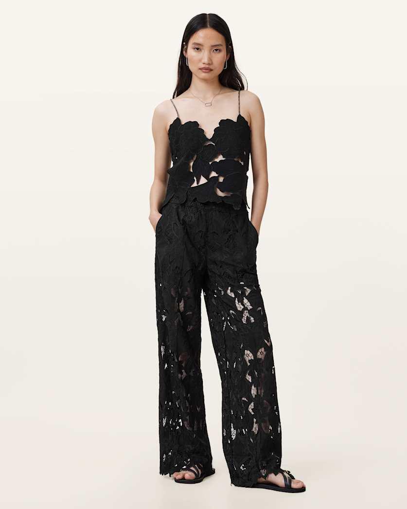 Charli Embroidered Straight Fit Trousers by ALLSAINTS