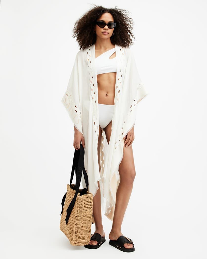 Clarissa Logo Print Ruana Scarf by ALLSAINTS