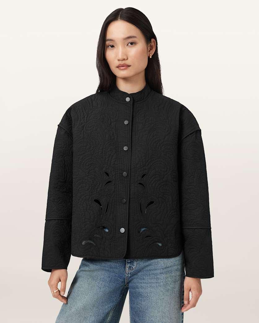 Clary Relaxed Fit Cotton Shacket by ALLSAINTS