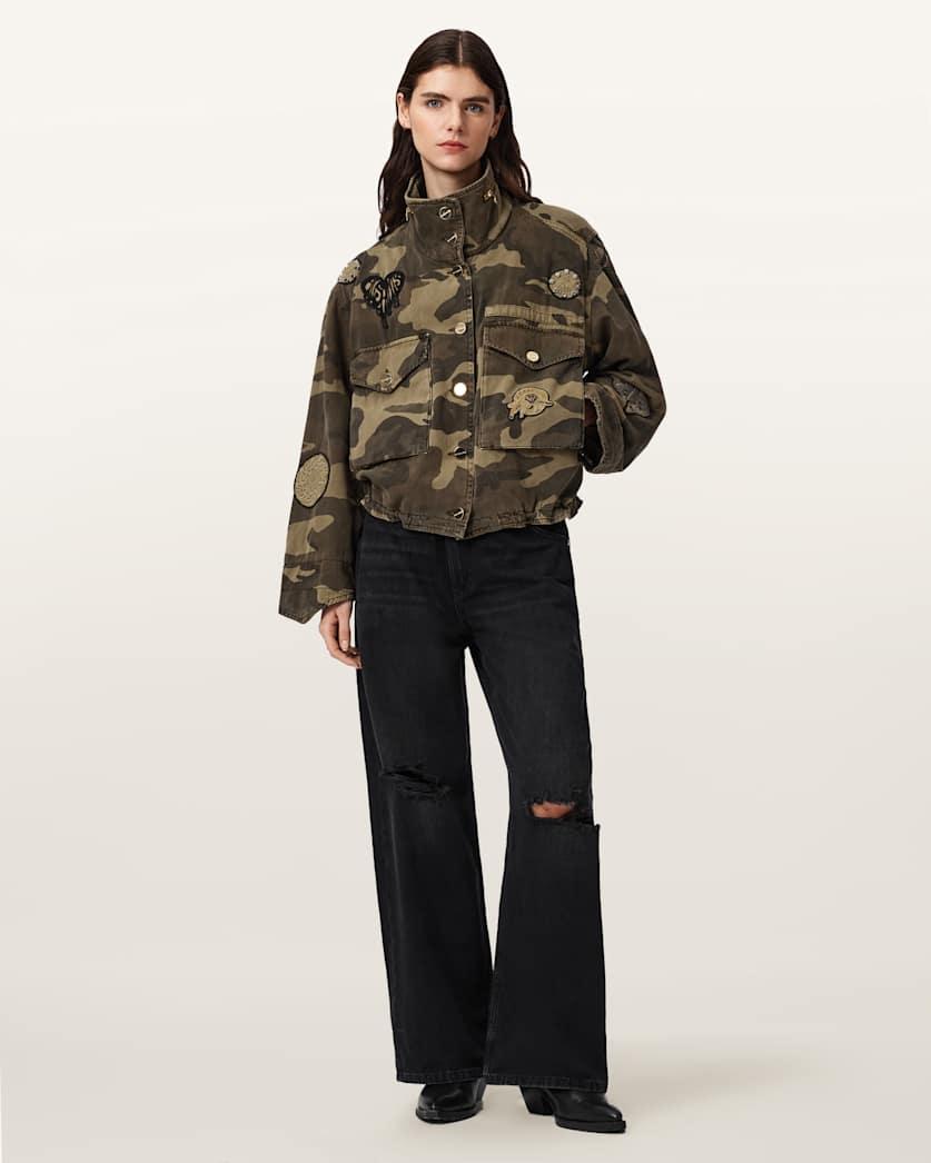 Clay Camo Patch Jacket by ALLSAINTS