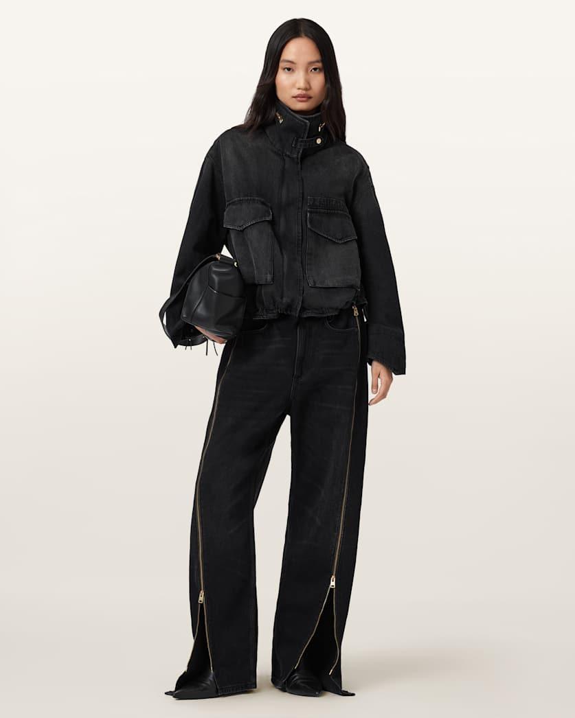 Clay Denim Cropped Jacket by ALLSAINTS