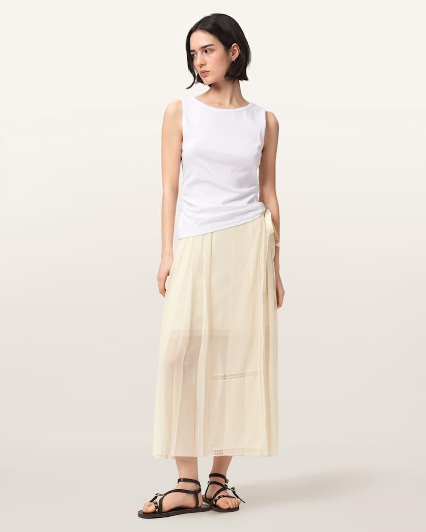 Clover Wrap Maxi Skirt by ALLSAINTS