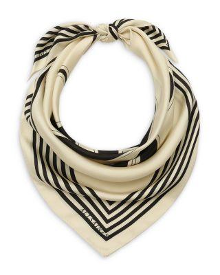 Collegiate Monogram Square Silk Scarf by ALLSAINTS