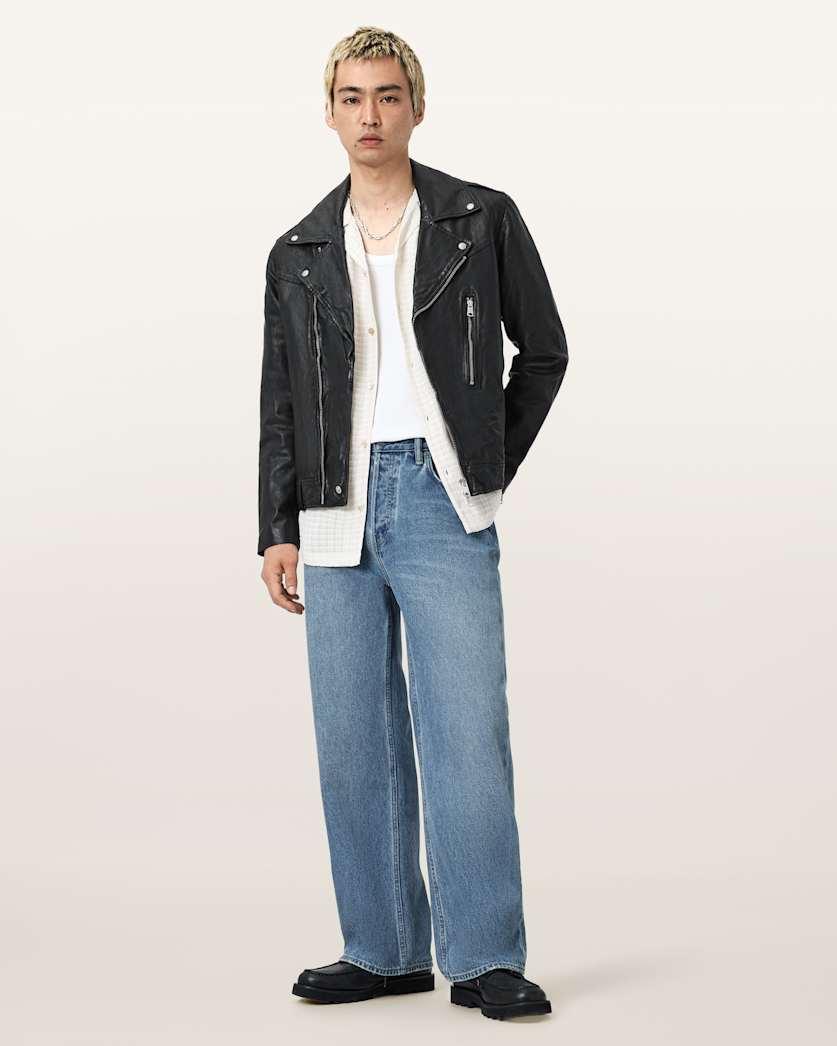 Comet Biker Leather Jacket by ALLSAINTS