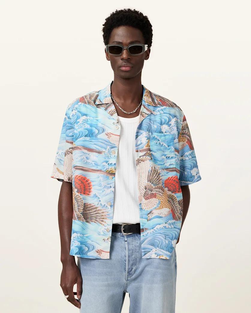 Corsican Relaxed Fit Hawaiian Shirt by ALLSAINTS