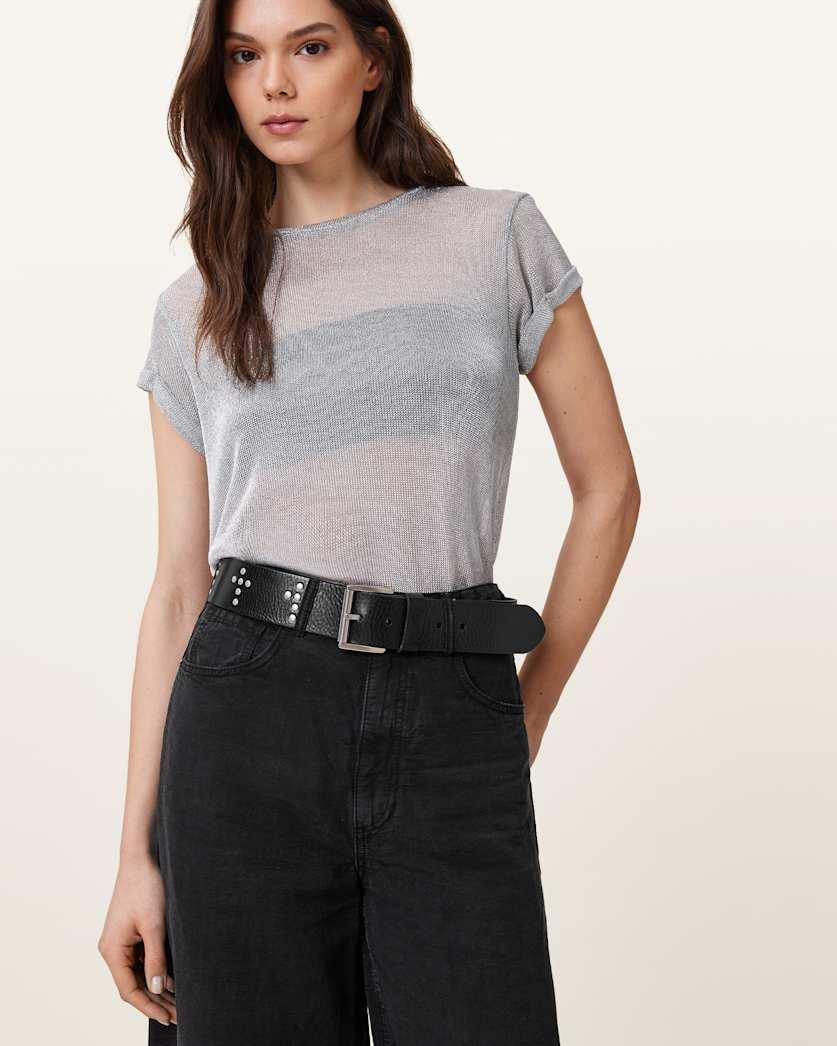 Cross Maxx Leather Belt by ALLSAINTS