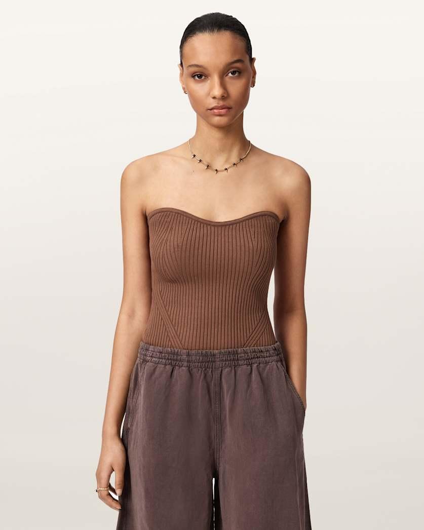 Cruz Bandeau Slim Fit Top by ALLSAINTS