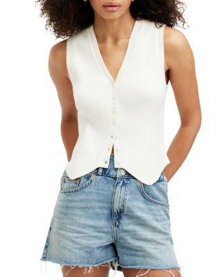 Cruz Ribbed Waistcoat by ALLSAINTS