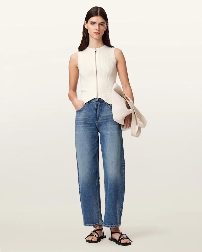 Cruz Zip Slim Fit Waistcoat by ALLSAINTS