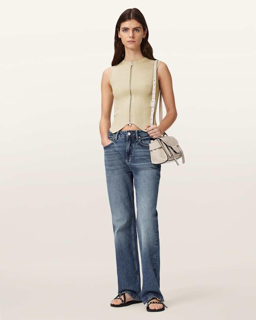Cruz Zip Slim Fit Waistcoat by ALLSAINTS