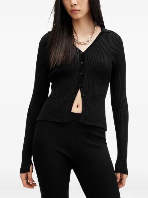 Cruz ribbed button-up cardigan by ALLSAINTS