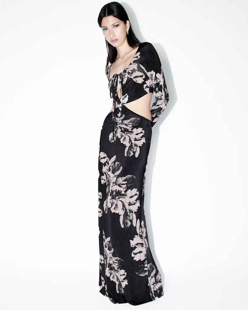 Cynthia Floral Cut Out Maxi Dress by ALLSAINTS