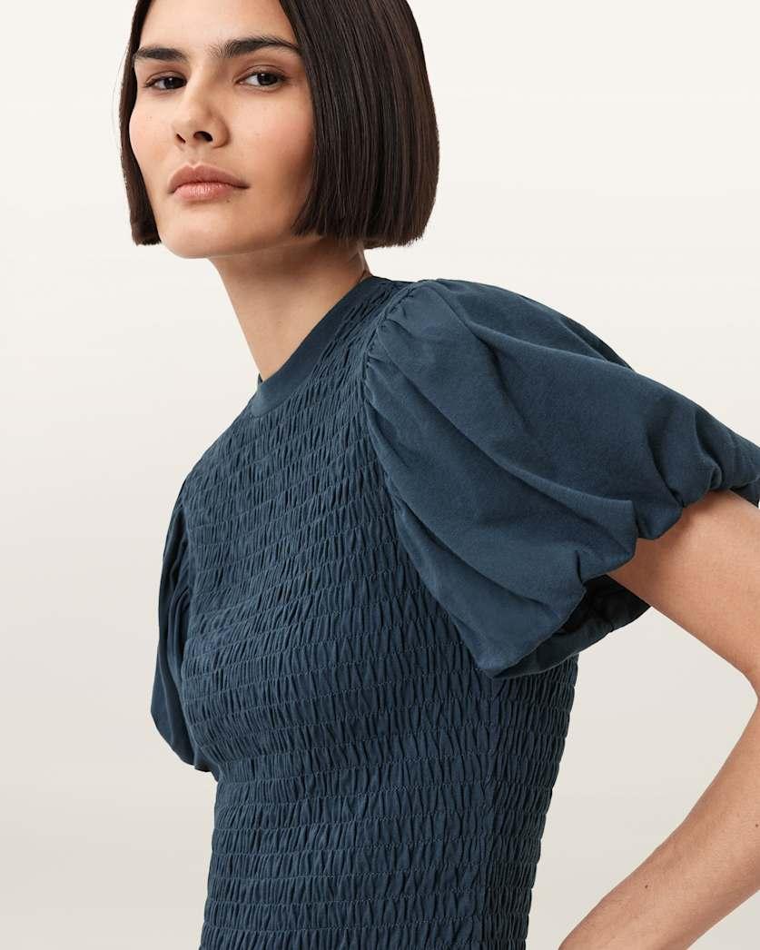 Dael Smocked Slim Top by ALLSAINTS