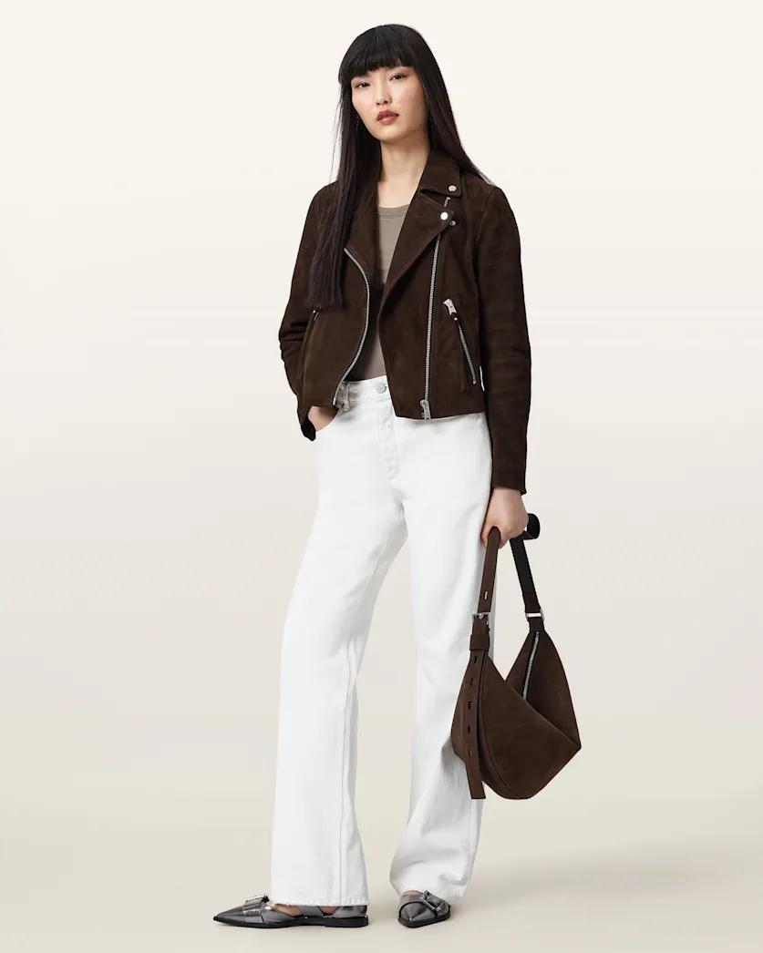Dalby Suede Biker Jacket by ALLSAINTS