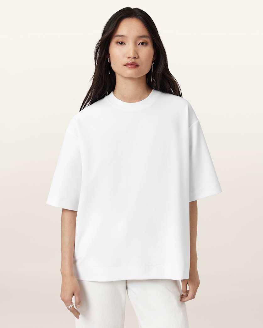 Dani Zip Detail T-Shirt by ALLSAINTS