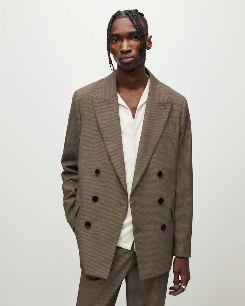 Dante Double Breasted Relaxed Blazer by ALLSAINTS