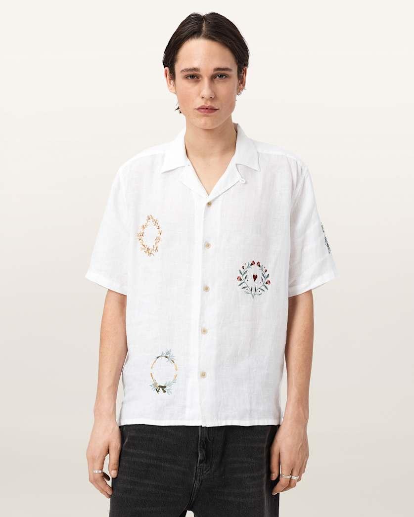 Deck Linen Short Sleeve Shirt by ALLSAINTS