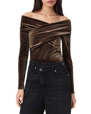 Delta Velvet Top by ALLSAINTS