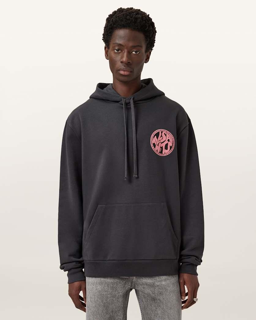 Distortion Graphic Hoodie by ALLSAINTS