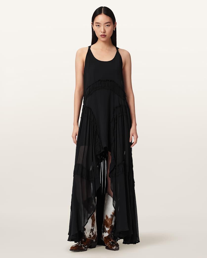 Dorina Sleeveless Ruched Maxi Dress by ALLSAINTS