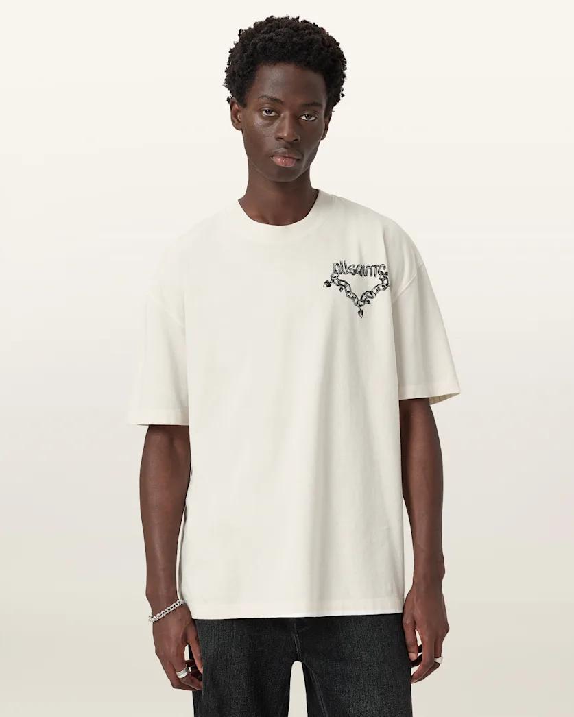 Drip Short Sleeve Oversized T-Shirt by ALLSAINTS Drip Short Sleeve Oversized T-Shirt by ALLSAINTS