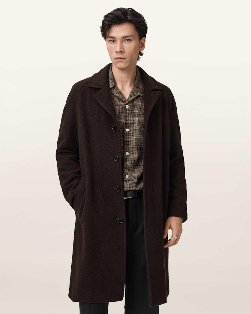 Duke Single Breasted Wool Coat by ALLSAINTS