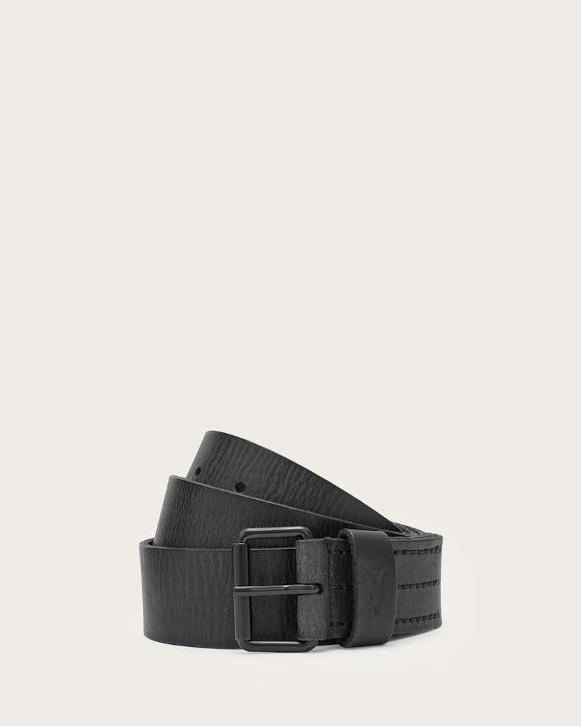 Dunston Leather Embossed Belt by ALLSAINTS