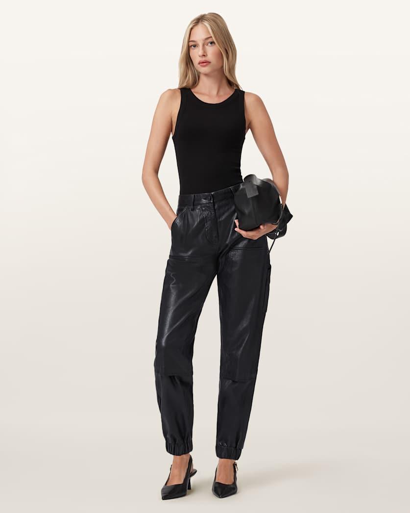 El Leather Carpenter Trousers by ALLSAINTS