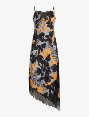 Eldia Alessandra floral-print recycled-polyester midi dress by ALLSAINTS