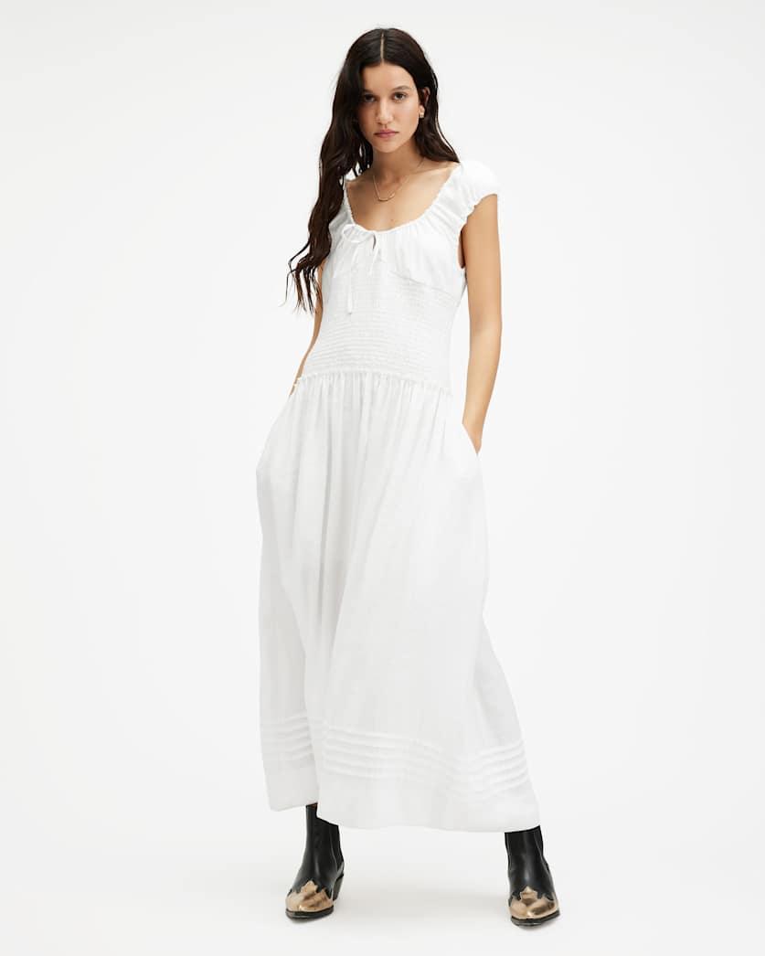 Eliza Scoop Neck Slim Fit Maxi Dress by ALLSAINTS