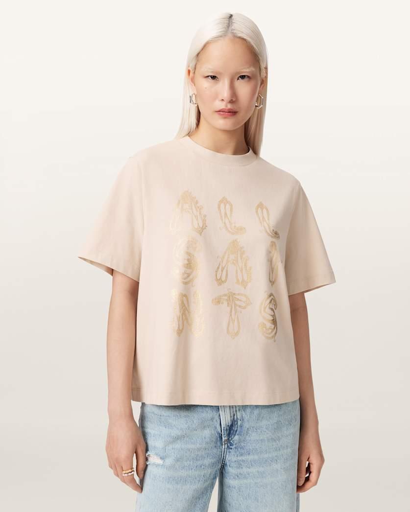 Ella Lisa Boxy Embellished T-Shirt by ALLSAINTS